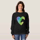 Heart Graphic Horse Lover Equestrian Rider Horses  Trui (Voorkant volledig)