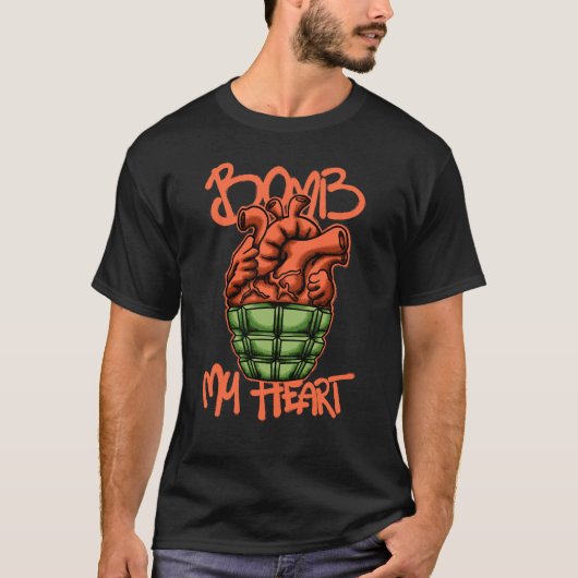 Heart Grenade streetwear  T-shirt (Voorkant)