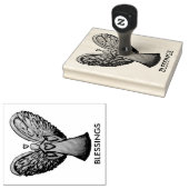 Heart Guardian Custom Rubber Stamp Art Rubberstempel (Gestempeld)