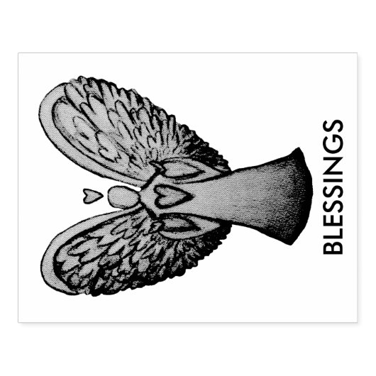 Heart Guardian Custom Rubber Stamp Art Rubberstempel (Afrduk)