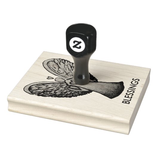 Heart Guardian Custom Rubber Stamp Art Rubberstempel (Stempel)
