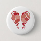 Heart Guitar Ronde Button 5,7 Cm (Voorkant)