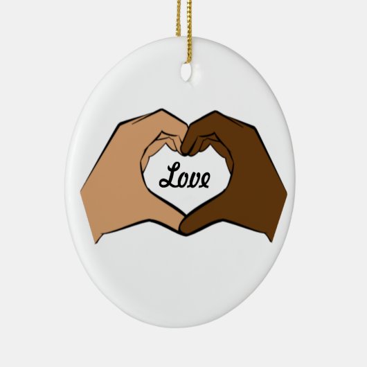 Heart Hands Love Ornament (Rechts)