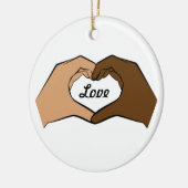 Heart Hands Love Ornament (Links)