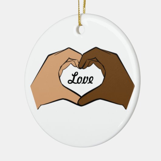 Heart Hands Love Ornament (Links)