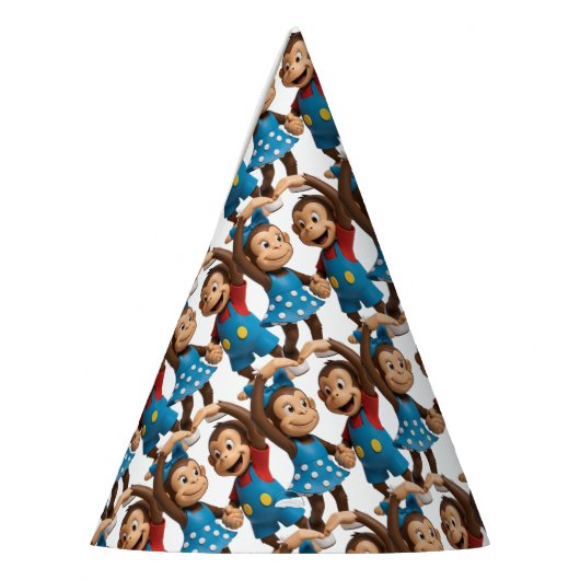 Heart Hands Monkeys  - Sweet Mimo & Zina Feesthoedjes (Links)