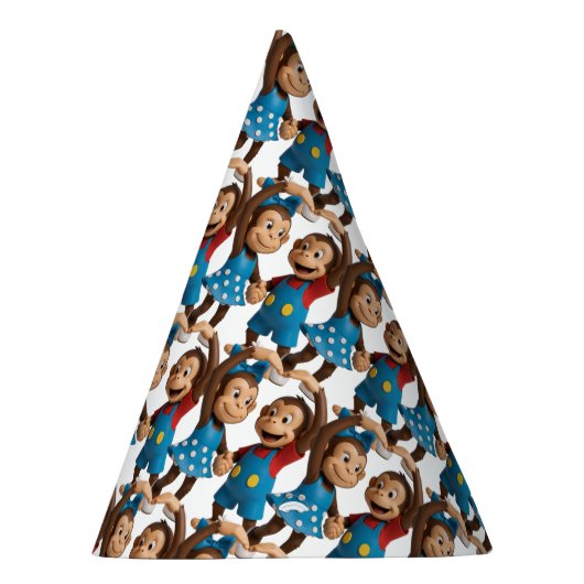 Heart Hands Monkeys  - Sweet Mimo & Zina Feesthoedjes (Rechts)