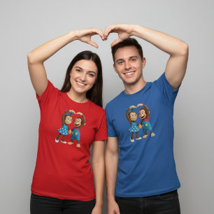 Heart Hands Monkeys  - Sweet Mimo & Zina T-shirt