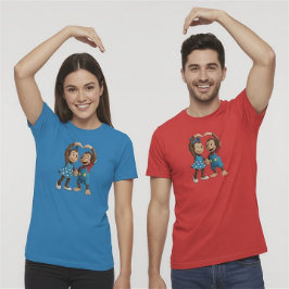 Heart Hands Monkeys  - Sweet Mimo & Zina T-shirt
