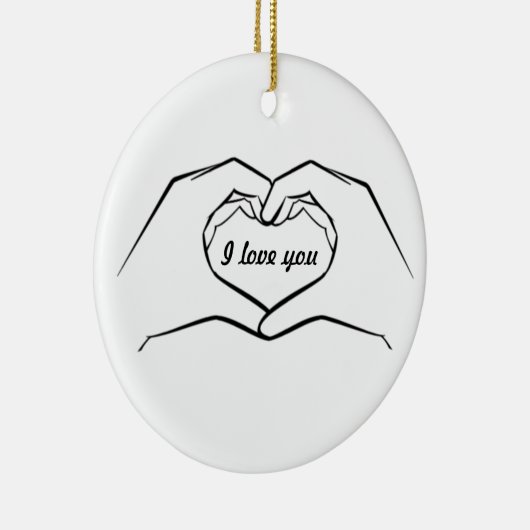 Heart Hands Ornament (Rechts)