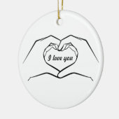Heart Hands Ornament (Links)
