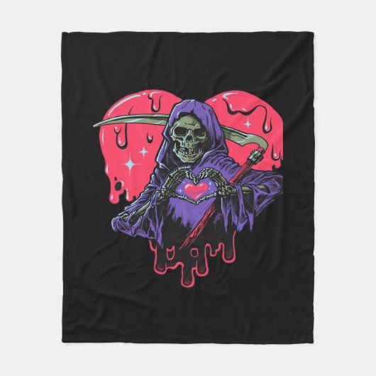 Heart Hands Reaper Classic Fleece Deken (Voorkant)
