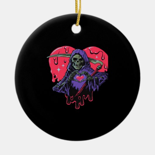 Heart Hands Reaper Classic Keramisch Ornament (Voorkant)