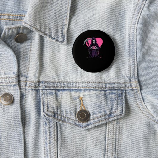 Heart Hands Reaper Classic Meme Ronde Button 5,7 Cm (In situ)