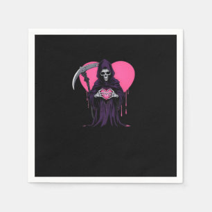 Heart Hands Reaper Classic Meme Servet