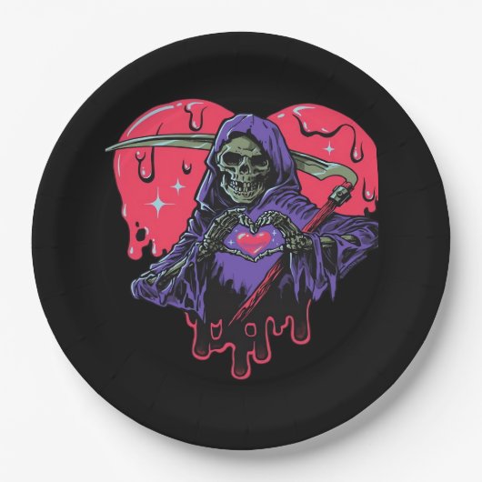 Heart Hands Reaper Classic Papieren Bordje (Voorkant)