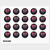 Heart Hands Reaper Classic Ronde Sticker (Vel)