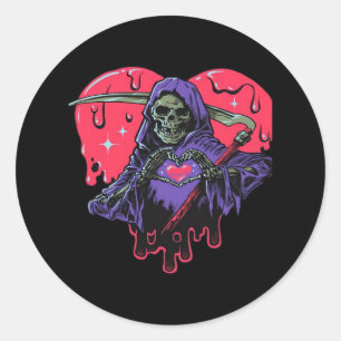 Heart Hands Reaper Classic Ronde Sticker