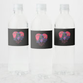Heart Hands Reaper Classic Waterfles Etiket (Flessen)