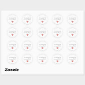 Heart Hangover Recovery Kit Bruiloft Feest Favor Ronde Sticker (Vel)