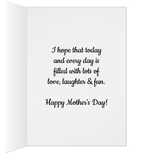 Heart Happy Moederdag Godmoeder (Binnen (Rechts))