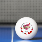 Heart Happy valentijn; s Day voor de speler liefhe Pingpongbal (Net)