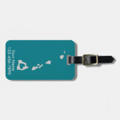 Heart Hawaii State Custom Bagagelabel (Voorkant horizontaal)