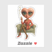 Heart Head Diva, FunnyTee, Sticker (Vel)