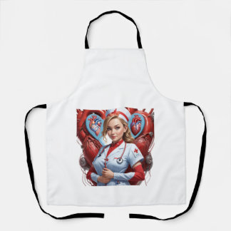 Heart & Healing - Nurse with Anatomical Heart Schort
