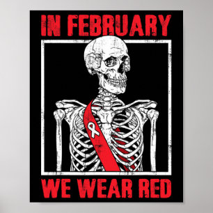 Heart Health Awareness In februari hebben we Draag Poster
