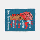 Heart Health Black Women Melanin Heart Disease Awa Fleece Deken (Voorkant (Horizontaal))
