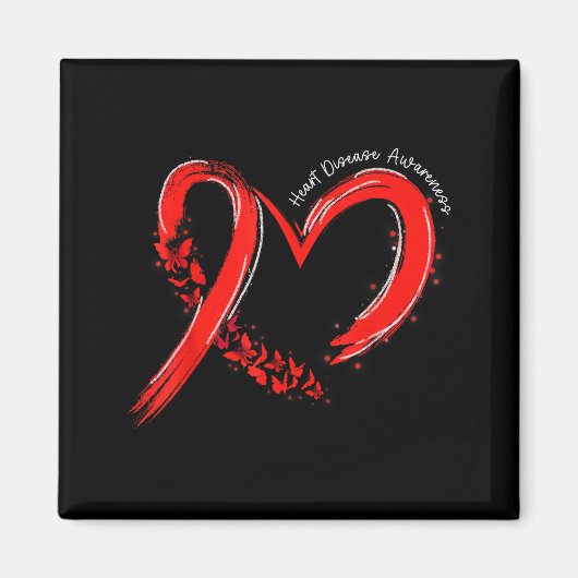Heart Health Heart Disease Awareness Chd Mens Wome Magneet (Voorkant)