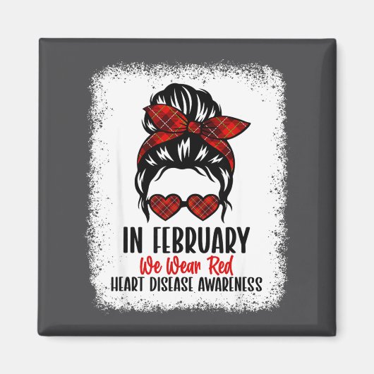 Heart Health Heart Disease Awareness Heartbeat Chd Magneet (Voorkant)