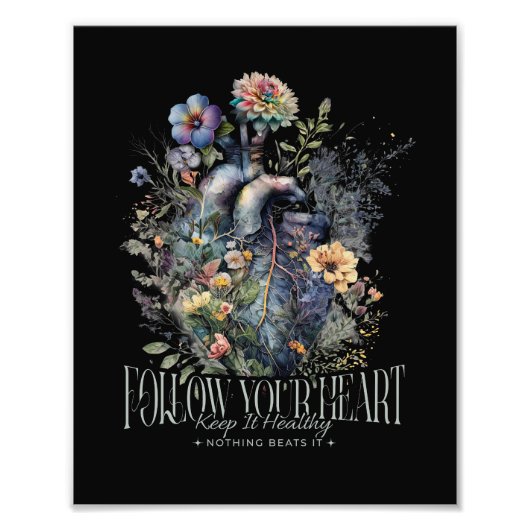 Heart Health Pun Foto Afdruk (Voorkant)