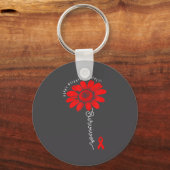 Heart Health Survivor Heart Disease Awareness Chd  Sleutelhanger (Voorkant)