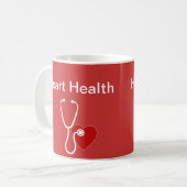 Heart Health Theme Coffee Mugs Koffiemok (Voorkant links)