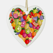 Heart - Healthy Fruit - SRF Keramisch Ornament (Rechts)