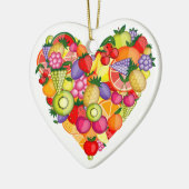 Heart - Healthy Fruit - SRF Keramisch Ornament (Links)