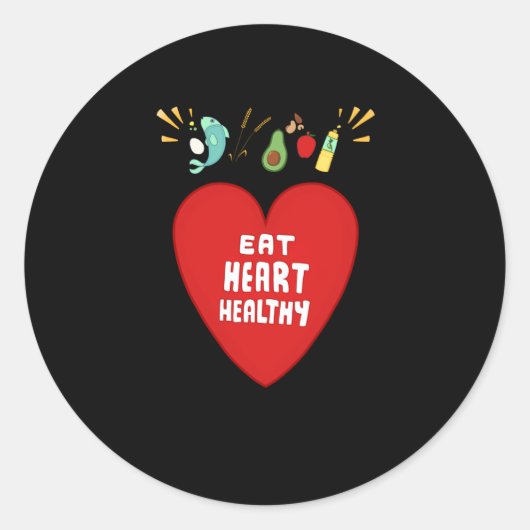 Heart Healthy Living Sticker (Voorkant)