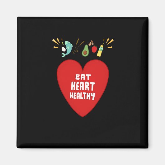 Heart Healthy Living Sticker Magneet (Voorkant)