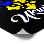 Heart Heart Ukraine Shirt Butterfly I Stand With U Poster (Hoek)