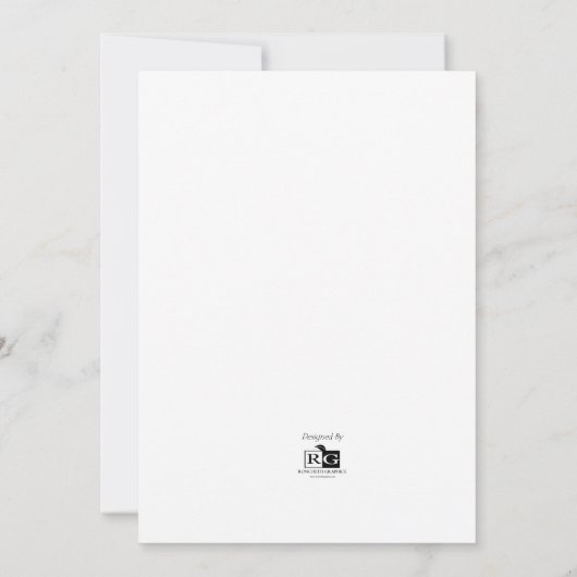 Heart Herfst Foliage Autumn Wedding Invitations Kaart (Achterkant)