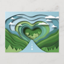 Heart Highway Road Briefkaart
