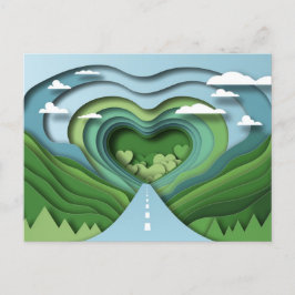 Heart Highway Road Briefkaart
