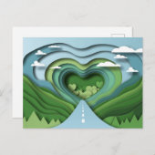Heart Highway Road Briefkaart (Voorkant / Achterkant)
