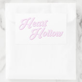 HEART HOLLOW Plain Logo (Verpakking van Stickers) Rechthoekige Sticker (Tas)