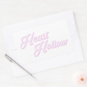 HEART HOLLOW Plain Logo (Verpakking van Stickers) Rechthoekige Sticker (Envelop)