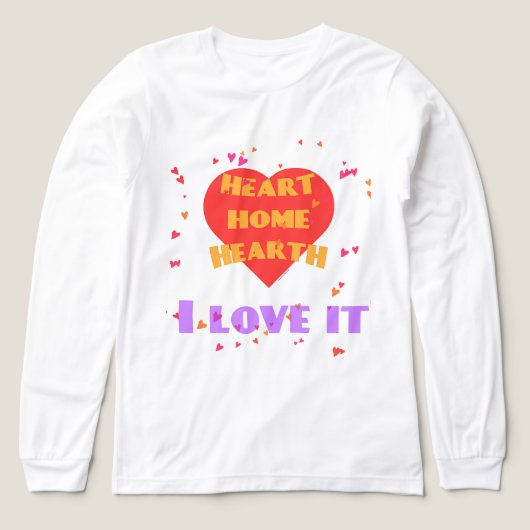Heart Home Hearth Love It Leuk cadeau voor vrouwen Tri-Blend Shirt (Voorkant)