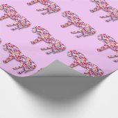 Heart Horse Pink - inpakpapier (Hoek)