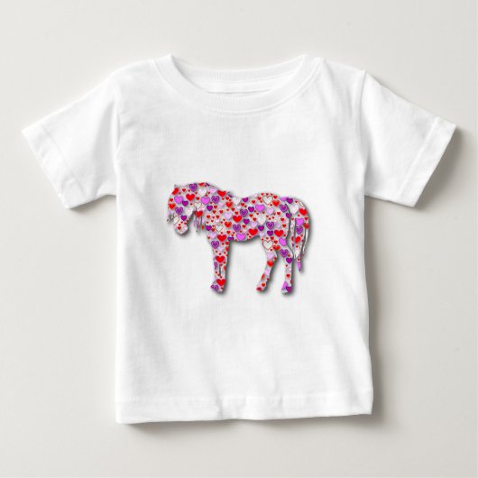 Heart Horse Pink - T-shirt (Voorkant)
